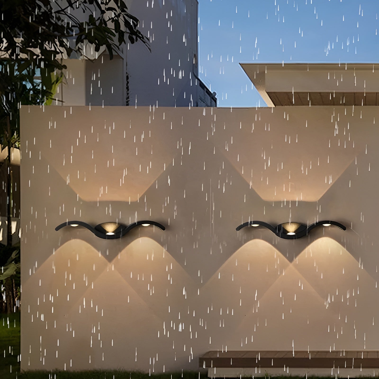 Moderne wasserdichte LED-Wandleuchte für Innen- und Außenräume