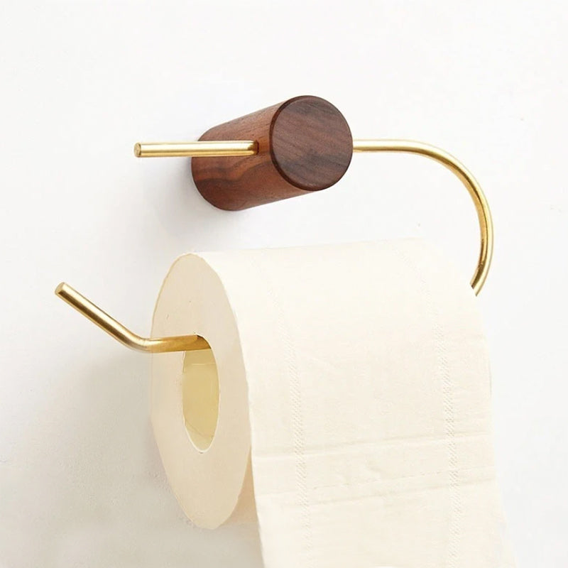 AeroHold - Toilettenpapierhalter aus Walnuss