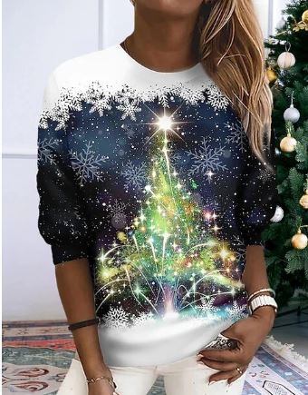 Festliche Eleganz – Weihnachtssweatshirt – gemütlich und schick