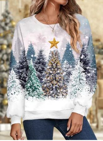 Festliche Eleganz – Weihnachtssweatshirt – gemütlich und schick