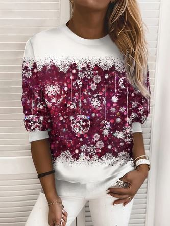Festliche Eleganz – Weihnachtssweatshirt – gemütlich und schick