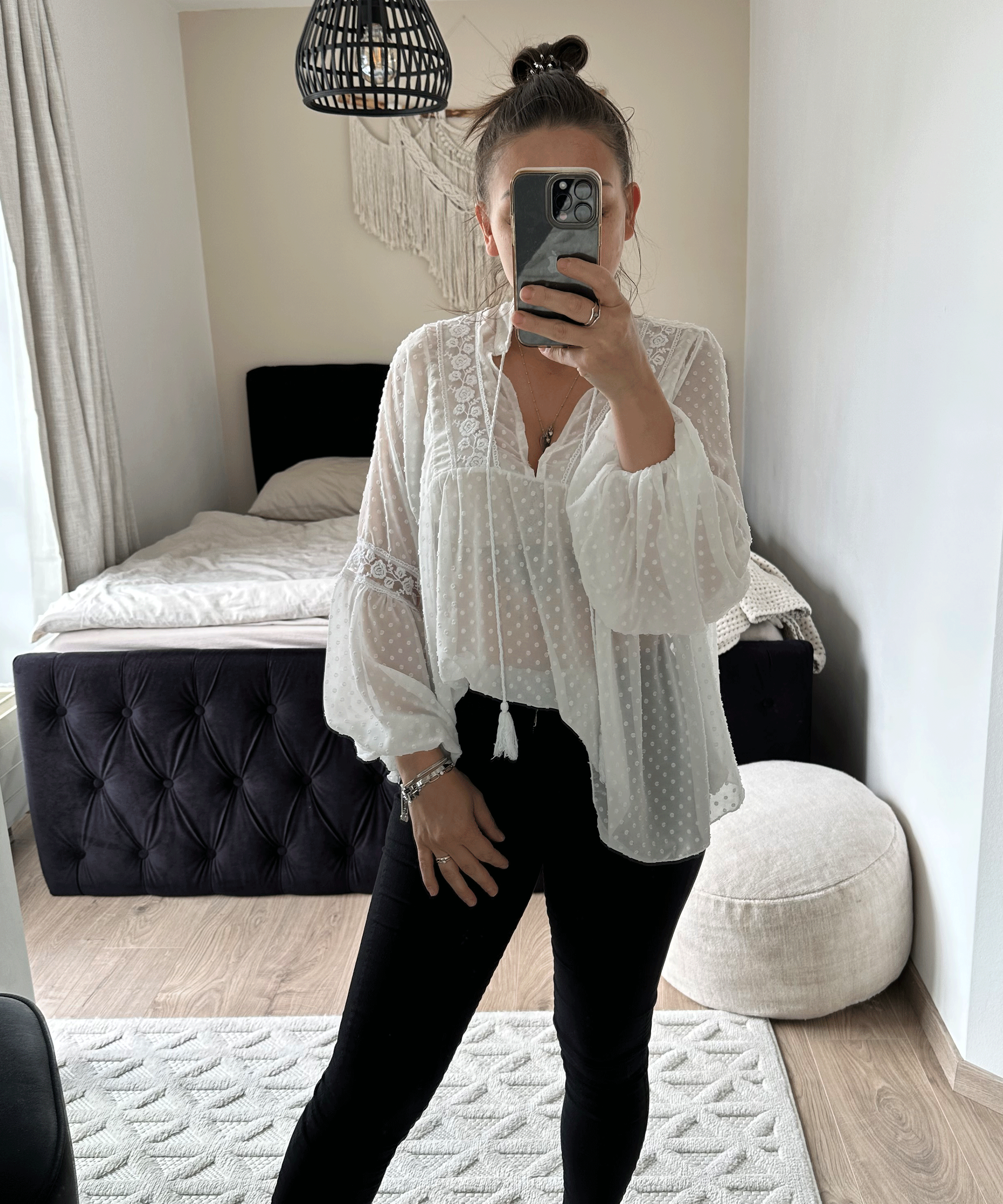 Sophie Weiße Bluse