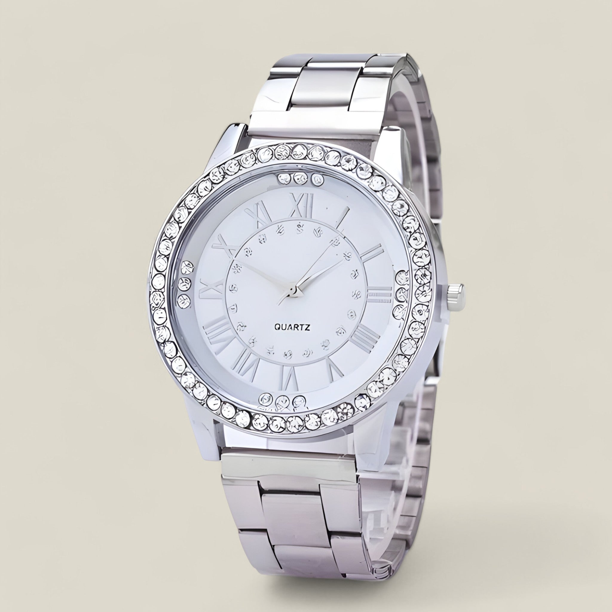 Aurora elegante Uhr mit Diamantdetails