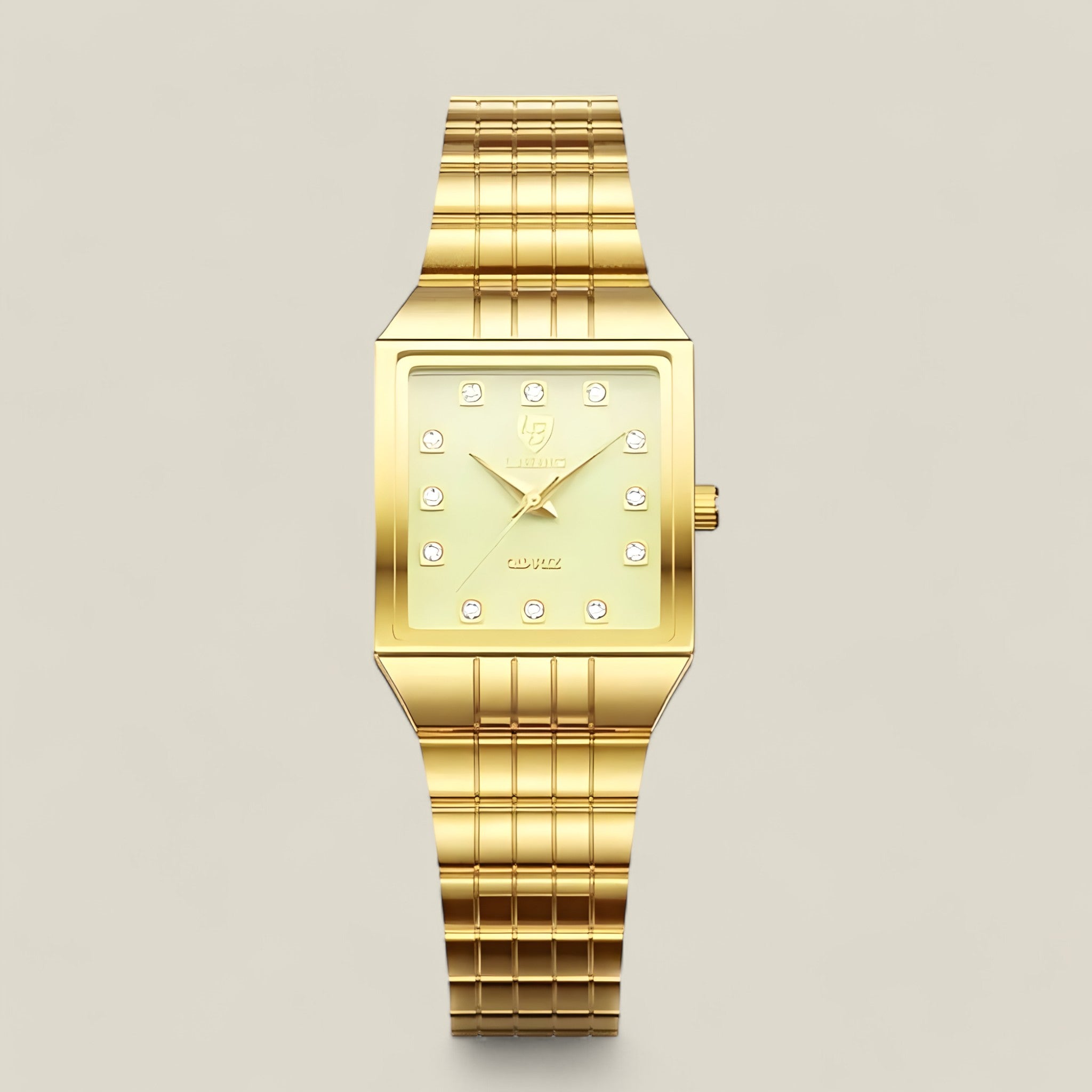Aurora goldfarbene elegante Uhr - zeitloses Design für Frauen