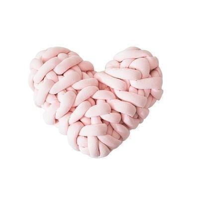 Valentinstag Herz Chunky Strickkissen