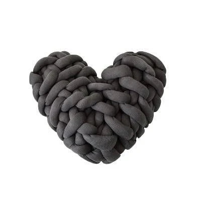 Valentinstag Herz Chunky Strickkissen