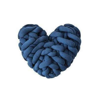 Valentinstag Herz Chunky Strickkissen