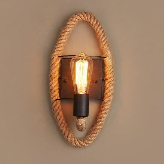 RetroGlow Wandleuchte – Stilvolles Vintage-Design mit einzigartigem rundem Rahmen