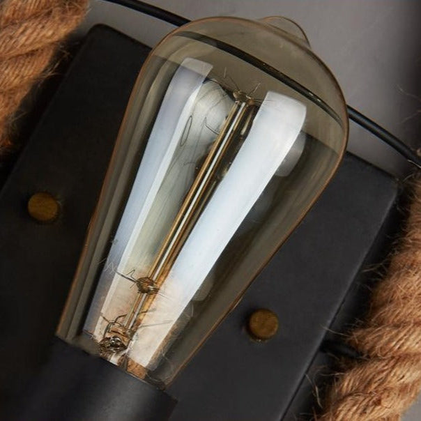 RetroGlow Wandleuchte – Stilvolles Vintage-Design mit einzigartigem rundem Rahmen