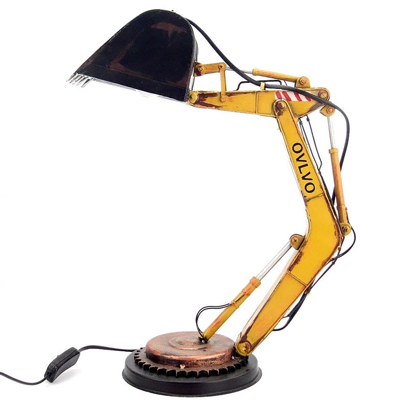 LumoDigger LED Tischlampe – Lustige & Verstellbare Beleuchtung mit Bagger-Design