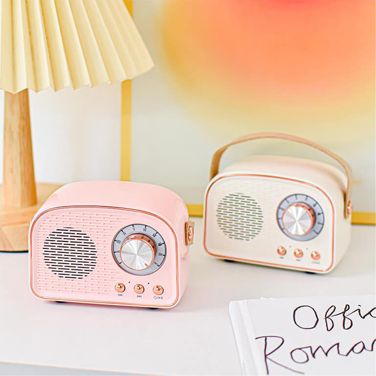 RetroVibe - Bluetooth-Lautsprecher im Vintage-Stil mit FM-Radio