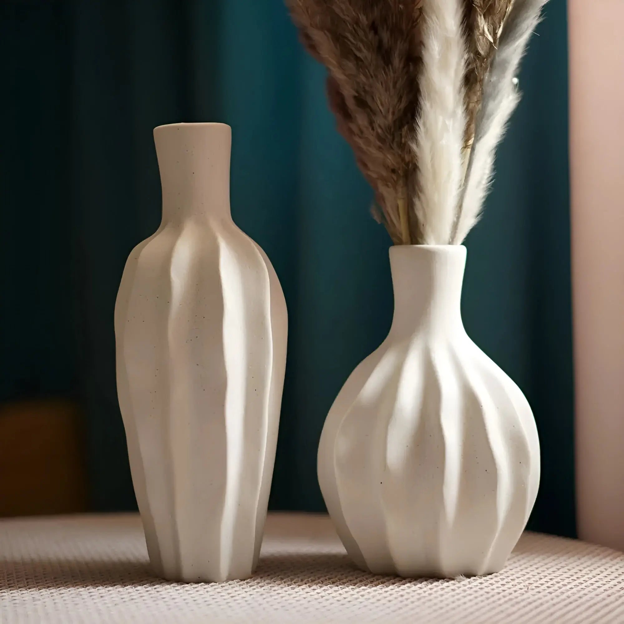 Elysian Bloom Minimalistische keramische Vase