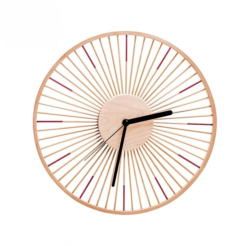 NordicSilence Bambusuhr – Minimalistisches Design mit geräuschlosem Uhrwerk