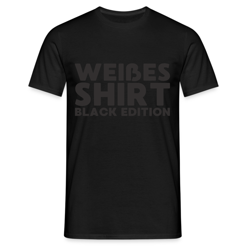 Oliver’s Weißes T-Shirt – Schwarze Edition