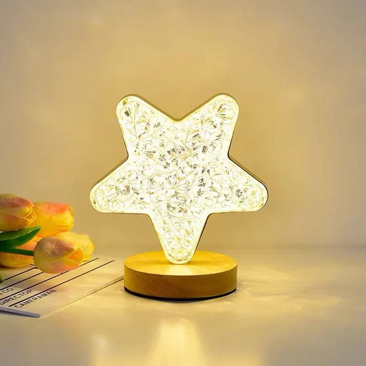 CrystalStar LED-Sternlampen mit elegantem Kristalleffekt