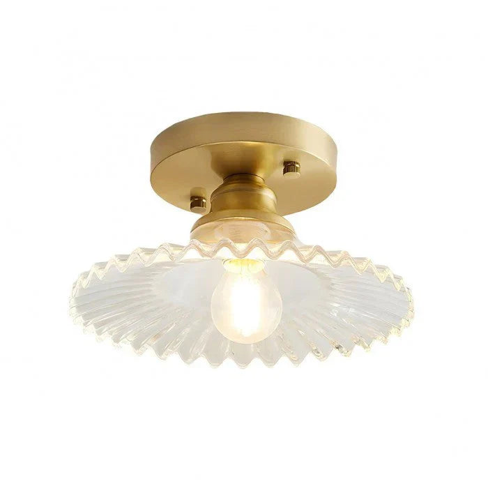 FloraGlow - Gerippte Blütenstand-Deckenlampe