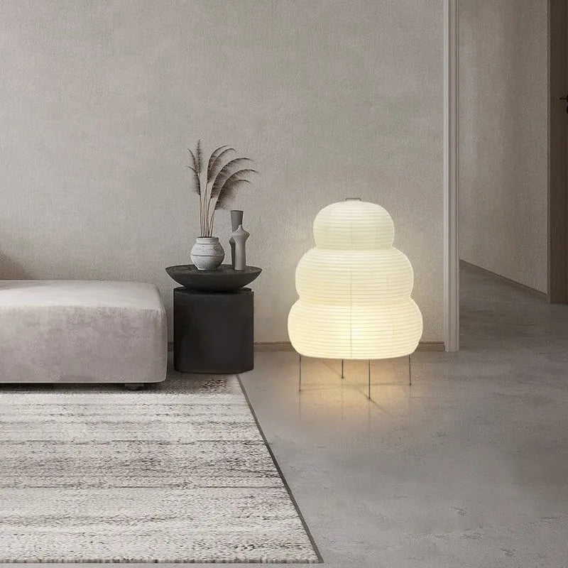 WabiGlow verstellbare Stehlampe aus Reispapier