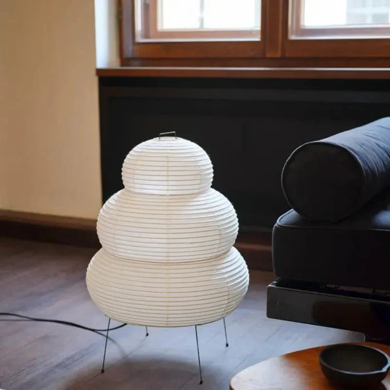 WabiGlow verstellbare Stehlampe aus Reispapier