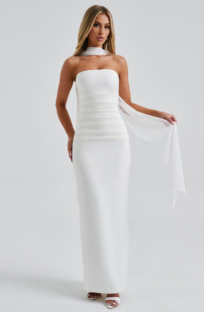Seraphina Trägerlose Lange Kleid